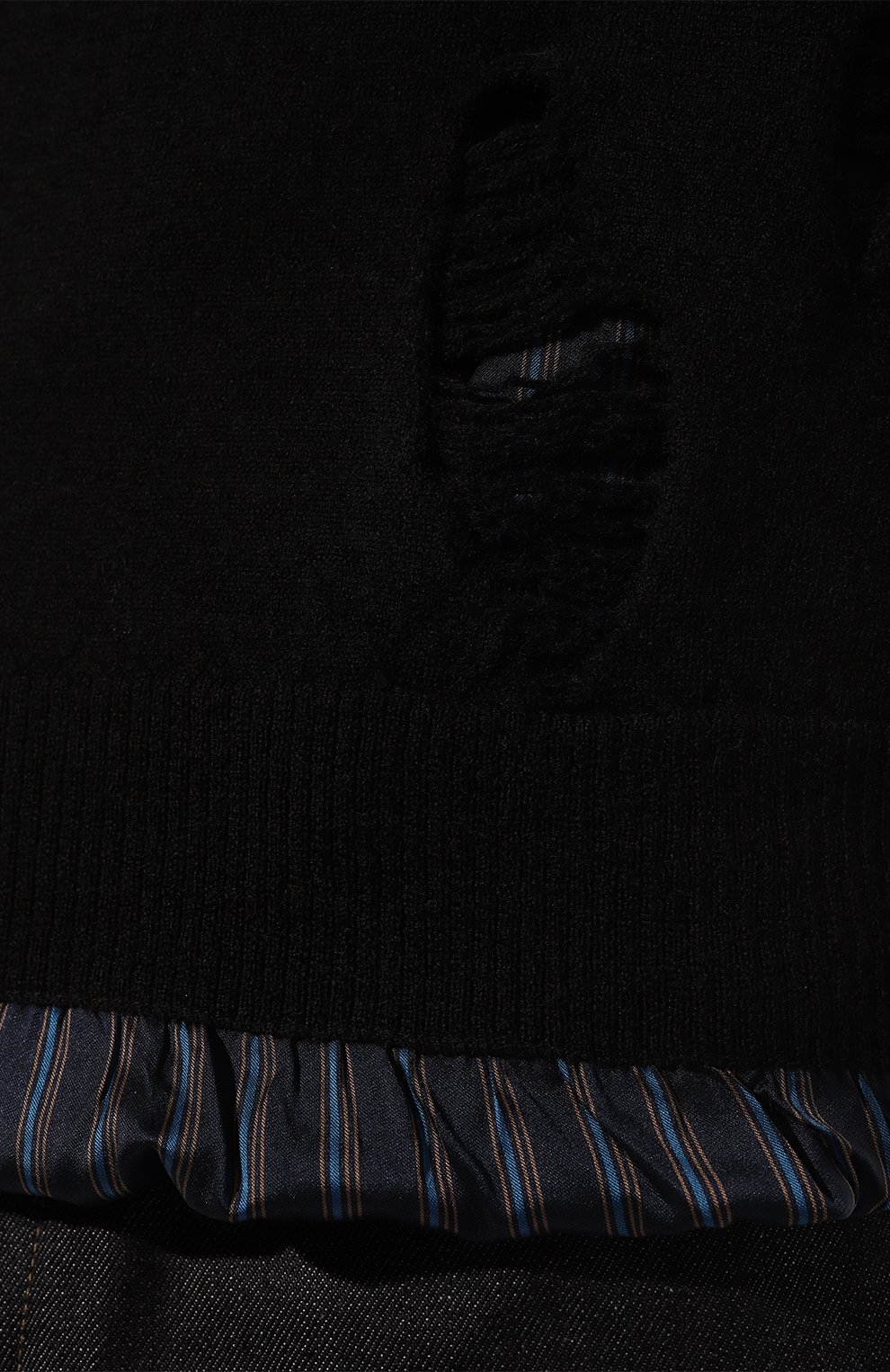 Шерстяной свитер MAISON MARGIELA черного цвета по цене 84700 руб., арт. SI1HA0005/S17797, фото 5 Шерстяной свитер MAISON MARGIELA, арт. SI1HA0005/S17797, фото 5