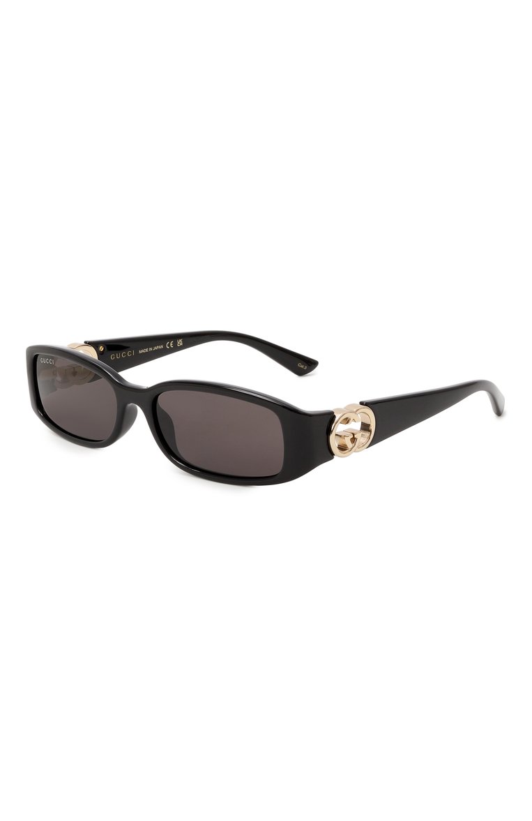 Женские солнцезащитные очки GUCCI черного цвета, арт. GG1661S 001 | Фото 1 (Региональные ограничения белый список (Axapta Mercury): Не проставлено; Тип очков: С/з; Нос: Не проставлено; Материал: Пластик; Оптика Гендер: оптика-женское; Очки форма: Прямоугольные)