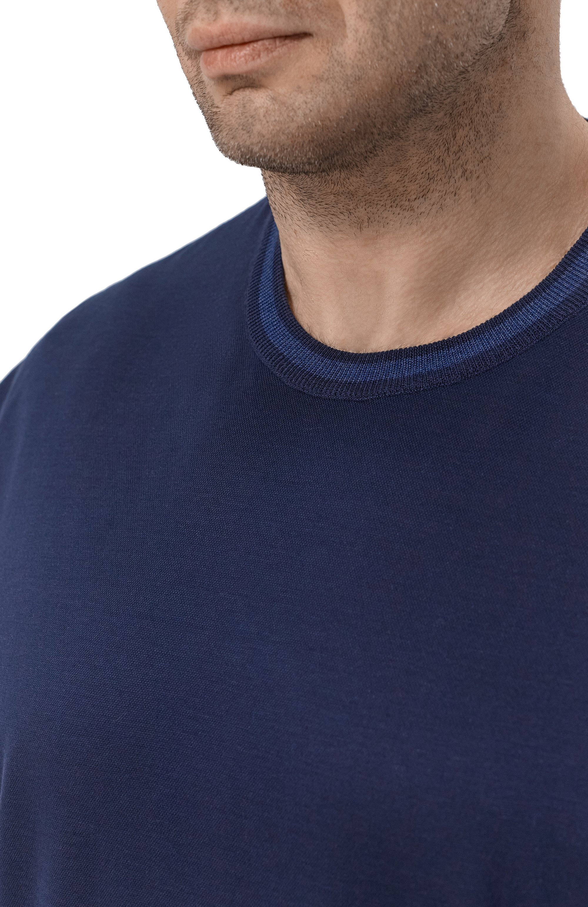 Футболка из хлопка и шелка CORTIGIANI, арт. 4AJ635, фото 5