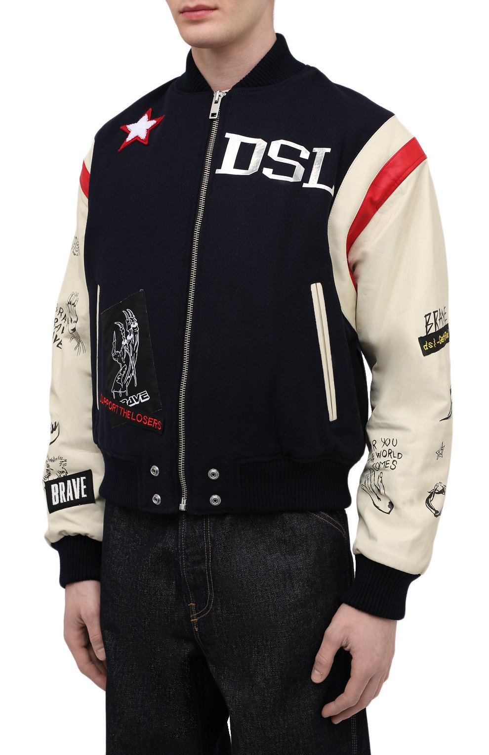 Комбинированный бомбер DIESEL, арт. A01961/0LBAC, фото 3