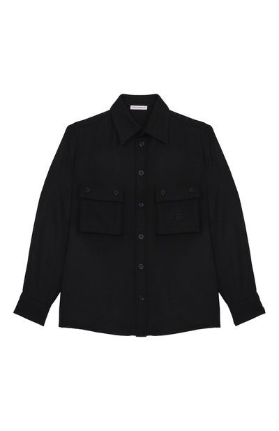 Рубашка из вискозы и шерсти DOLCE & GABBANA, арт. L44S20/G7PLH/8-12+