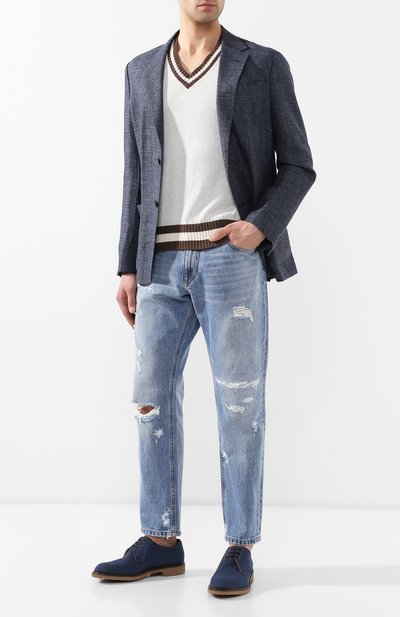 Текстильные дерби MORESCHI, арт. 42960/EM/LINEN, фото 2