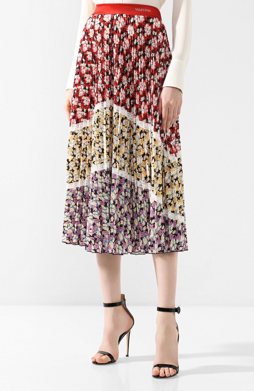 Юбка с принтом VALENTINO разноцветного цвета по цене 240500 руб., арт. RB3MD00FFFJ, фото 3 Юбка с принтом VALENTINO, арт. RB3MD00FFFJ, фото 3