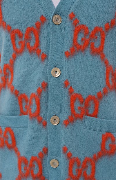 Шерстяной кардиган GUCCI, арт. 764738/XKDPB, фото 5