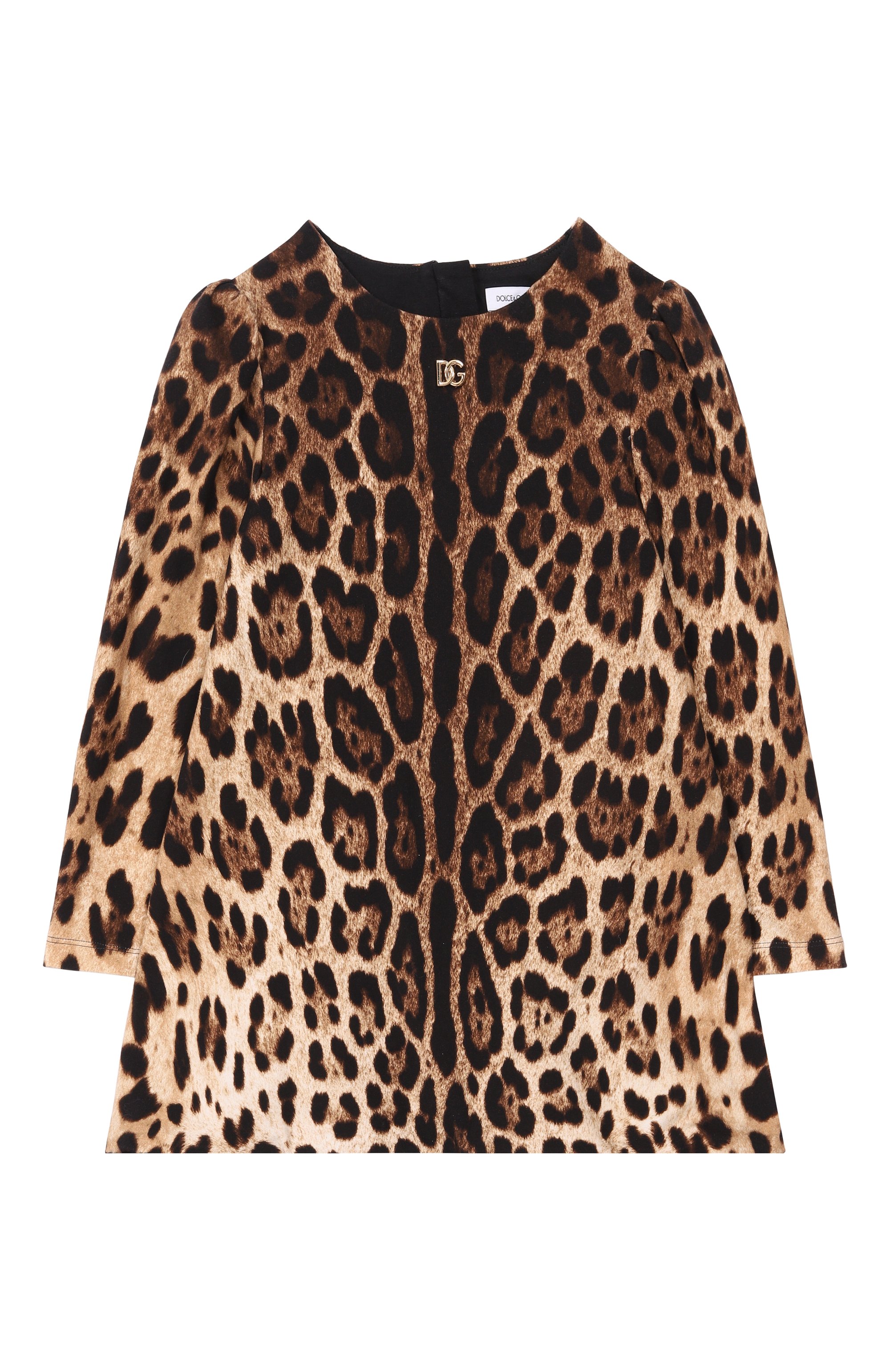 Хлопковое платье DOLCE & GABBANA леопардового цвета по цене 78050 руб., арт. L5JDAL/FSGQX_001, фото 1 Хлопковое платье DOLCE & GABBANA, арт. L5JDAL/FSGQX_001, фото 1
