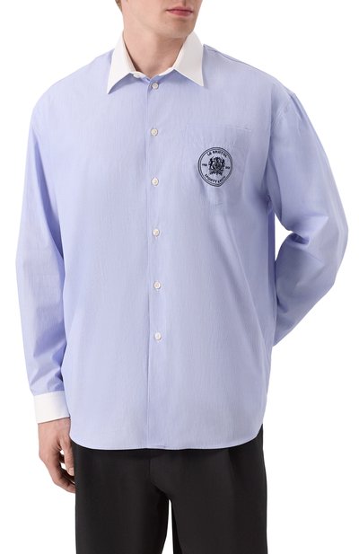 Хлопковая рубашка sporty & rich x le bristol paris SPORTY AND RICH, арт. SI019517654ST41, фото 3