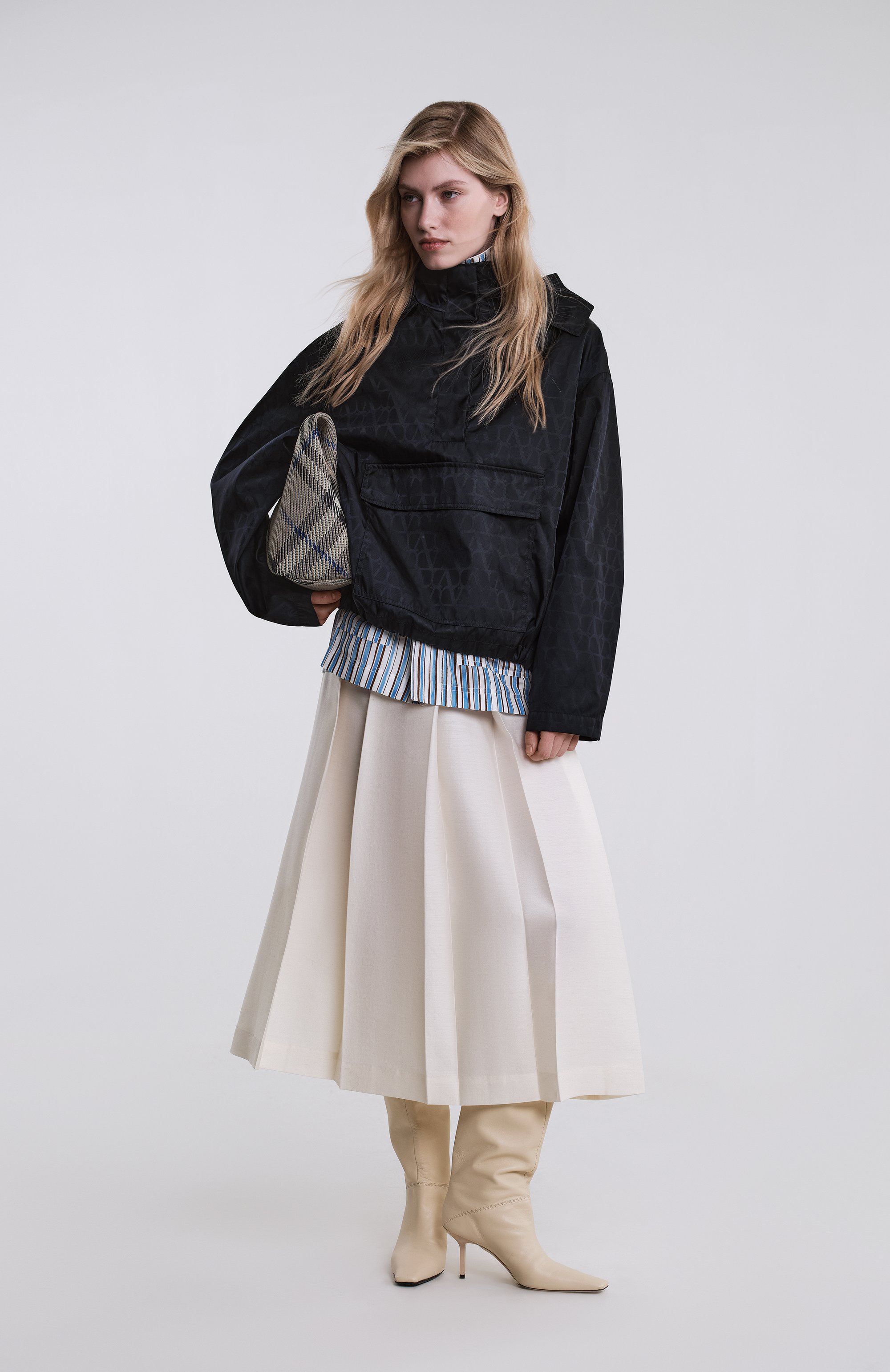 Юбка из шерсти и шелка TOTEME, арт. 251-WRB0273-FB0324, фото 7