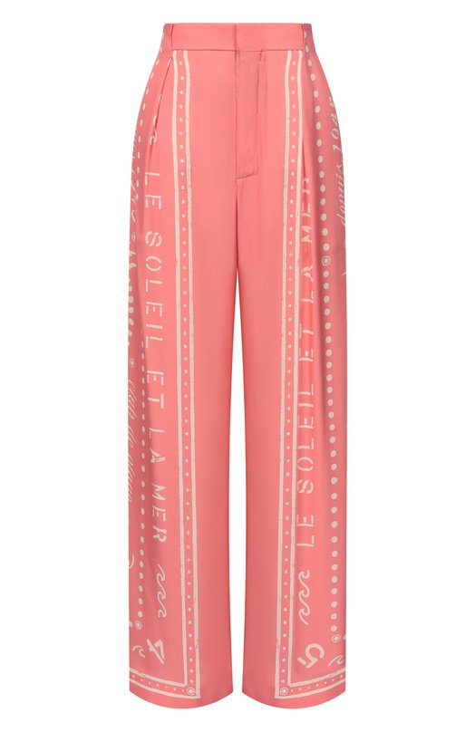 Брюки из вискозы Balmain GF0PN215/VI91 Розовый GF0PN215/VI91