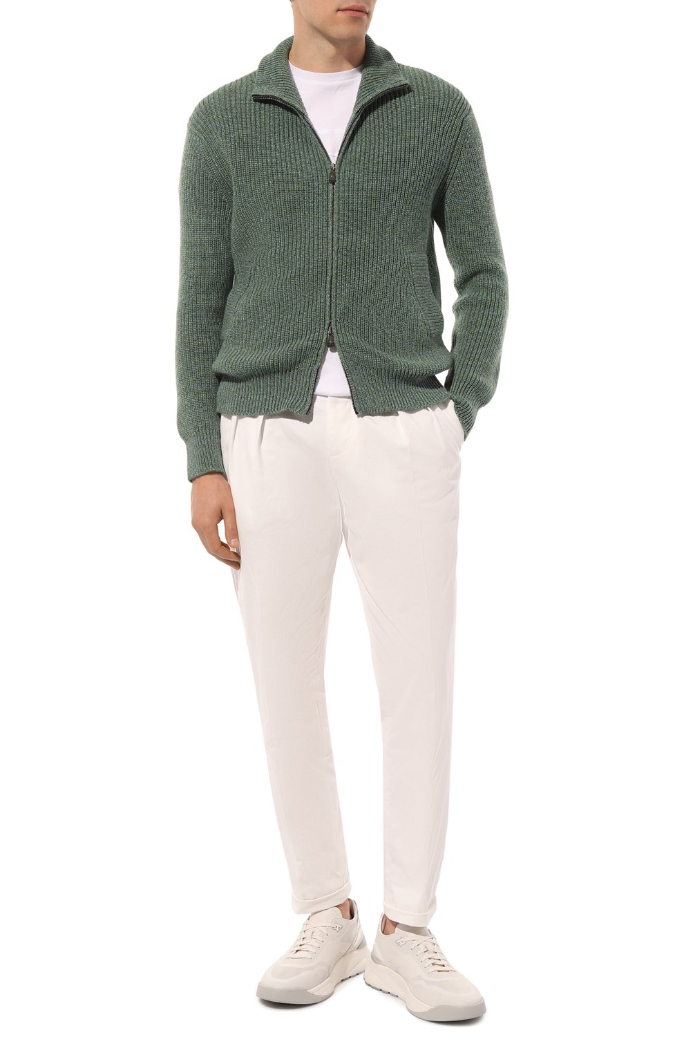 Кожаные кроссовки hy-run SANTONI, арт. MBHG22012BGRTATF, фото 2