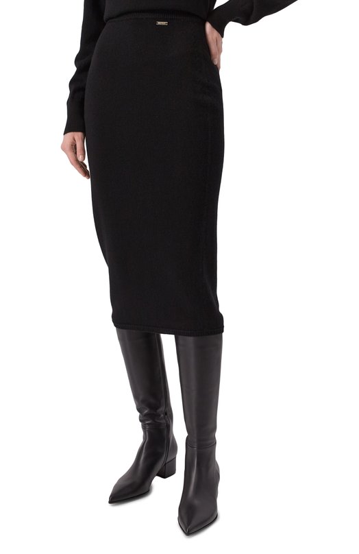 Кашемировая юбка Kiton D5474873337 Чёрный  D5474873337 Фото 3