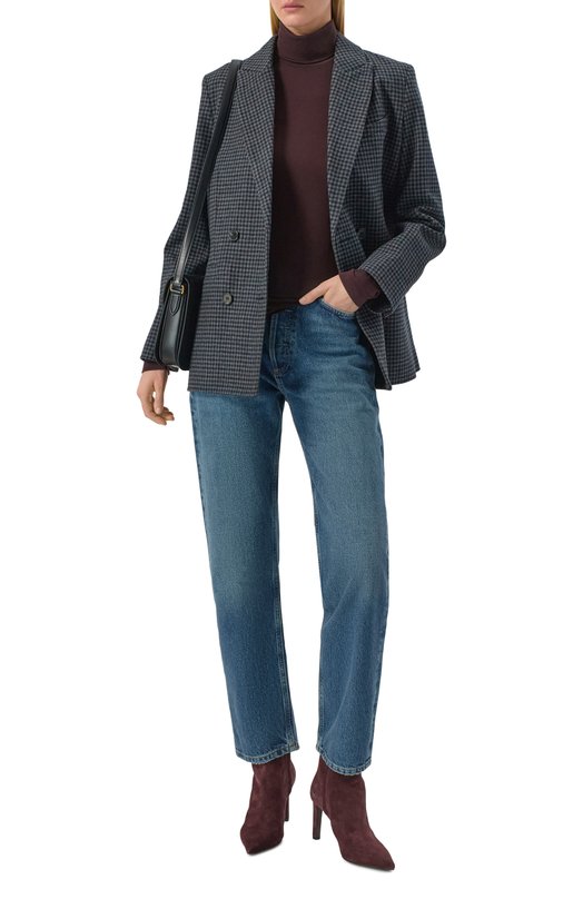 Замшевые ботильоны Frankie 85 Jimmy Choo FRANKIEAB85SVV Бордовый  FRANKIEAB85SVV Фото 3