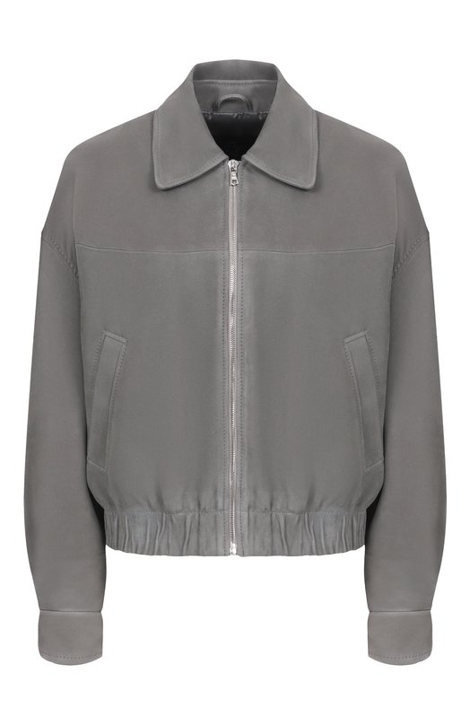 Замшевый бомбер Maslov MZK07 Серый MZK07