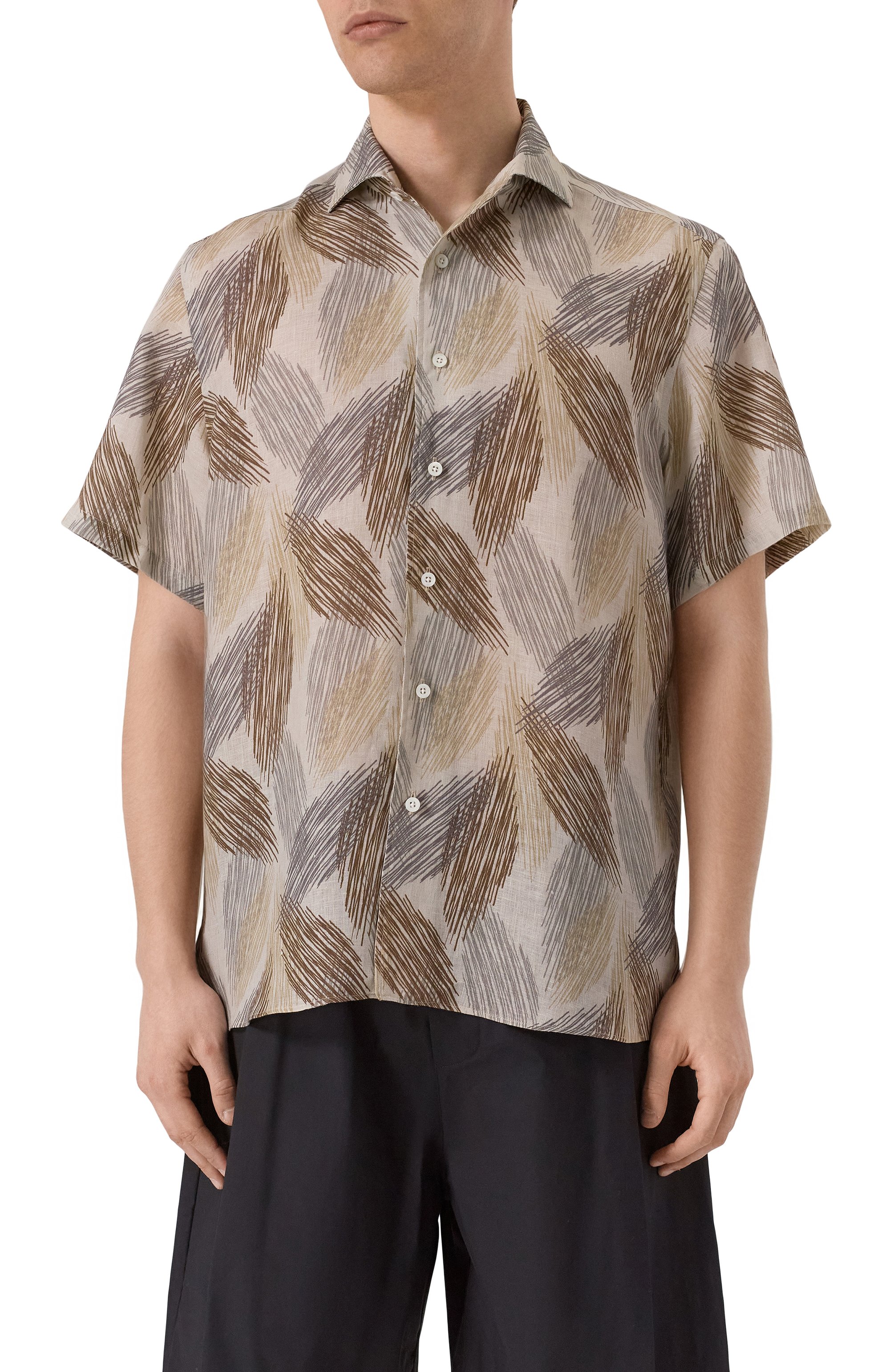 Льняная рубашка CORNELIANI, арт. 25I213-2511920, фото 3