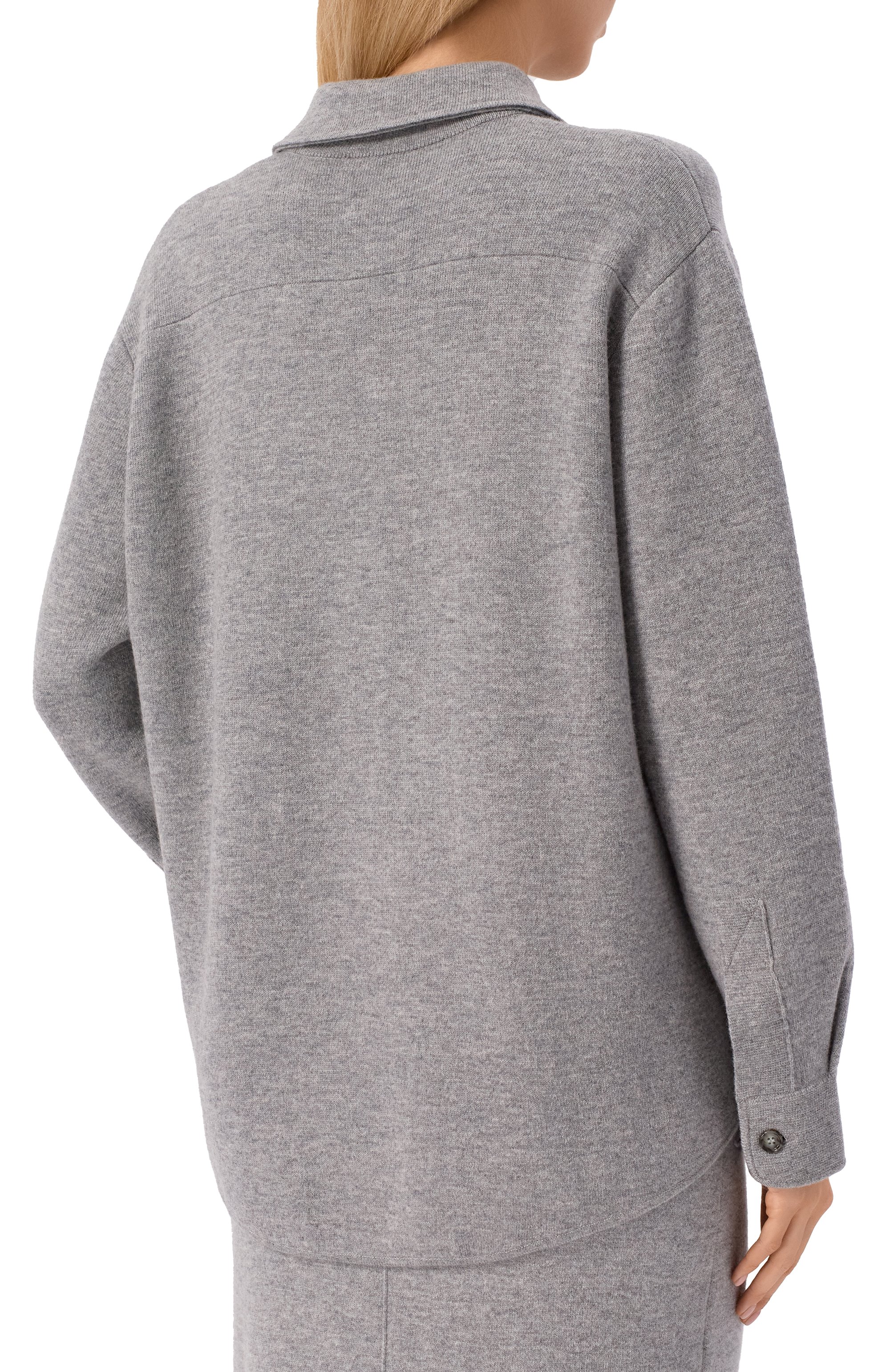 Рубашка из шерсти и кашемира ALLUDE, арт. 255/17615, фото 4