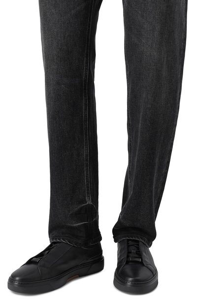 Кожаные кеды gary BOSS, арт. 50546231, фото 3