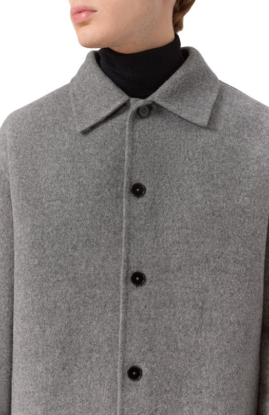 Шерстяная куртка-рубашка Jil Sander J23BN0006-J40020 Серый  J23BN0006-J40020 Фото 5