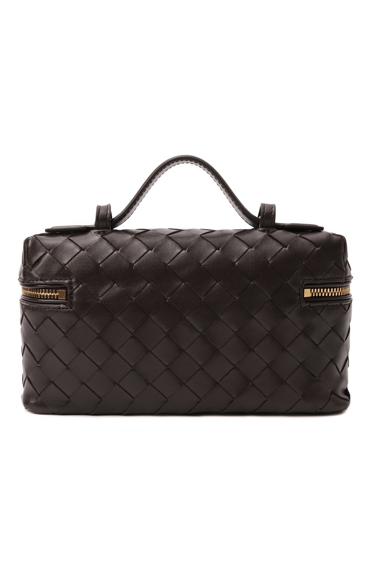 Женская сумка bang bang BOTTEGA VENETA темно-коричневого цвета, арт. 789109/V3IV1 | Фото 6 (Размер: small; Материал: Натуральная кожа; Автоматизация ТО: Проставлено; Ремень/цепочка: На ремешке; Автоматизация состава: Проставлено)