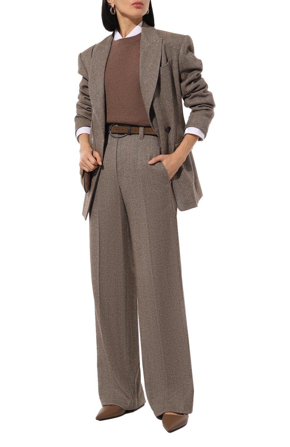 Шерстяные брюки BRUNELLO CUCINELLI, арт. MB131P8692, фото 2