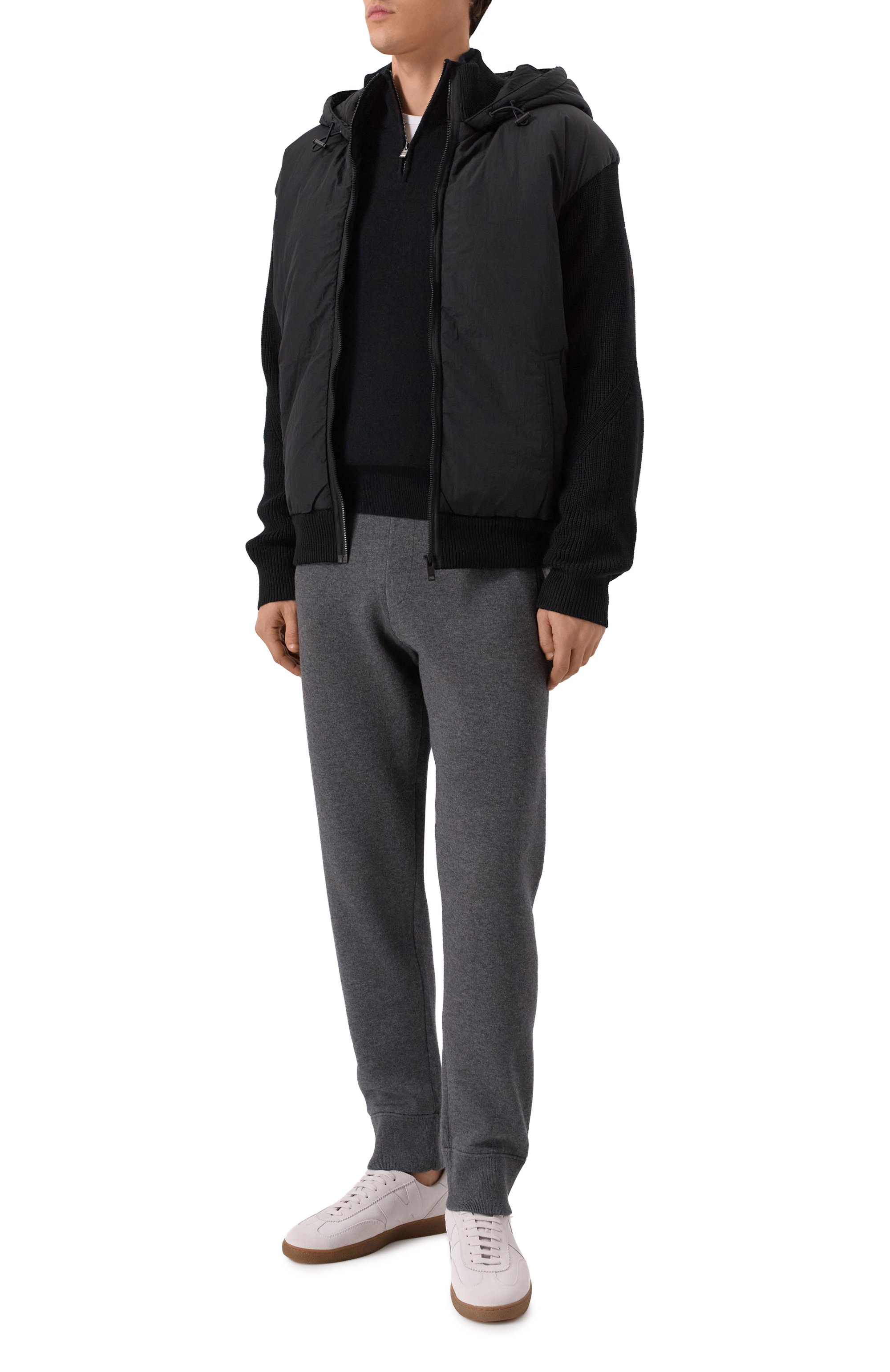 Джоггеры из хлопка и шерсти BOSS, арт. 50543154, фото 2