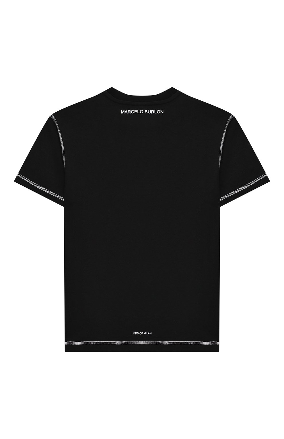 Хлопковая футболка MARCELO BURLON KIDS OF MILAN, арт. 21E/B/MB/1119/0010/2-6Y, фото 2