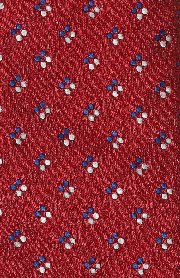 Мужской шелковый галстук BROUBACK красного цвета, арт. TIE 8CM/SS24 | Фото 4 (Материал: Шелк, Текстиль; Материал сплава: Проставлено; Нос: Не проставлено; Принт: С принтом)