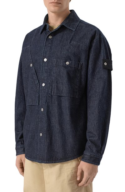 Джинсовая рубашка STONE ISLAND, арт. K2S151100008/S00J7, фото 3