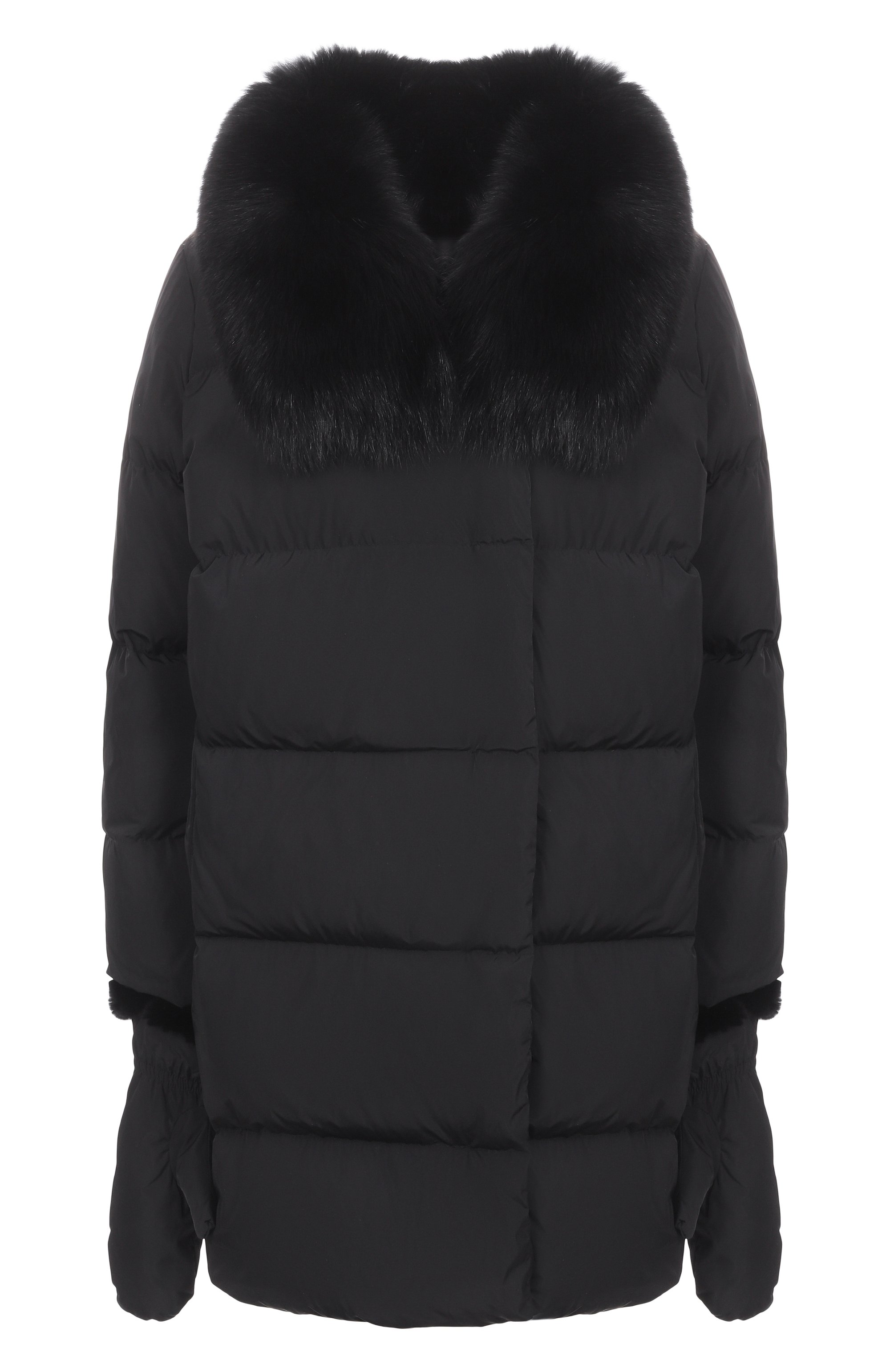 Пуховик с отделкой из меха кролика YVES SALOMON, арт. 25WYM05690D0TM, фото 1