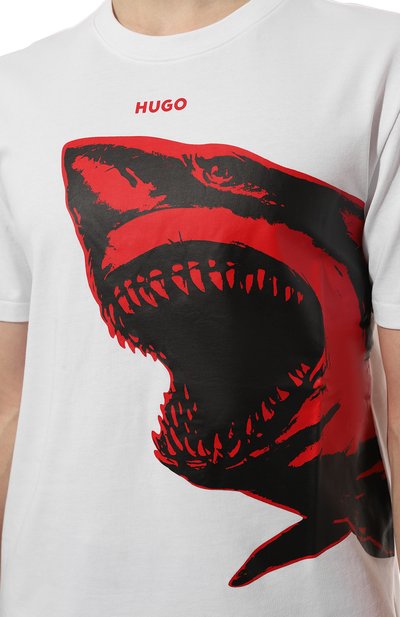 Хлопковая футболка HUGO, арт. 50493058, фото 5