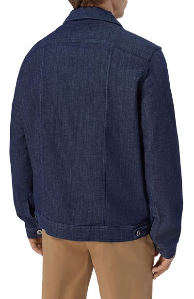 Джинсовая куртка ANDREA CAMPAGNA, арт. J-SR BLUE RINSE/DUCKY SPACE BLUE, фото 4