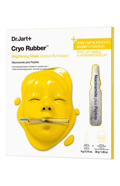 Женская выравнивающая крио-маска с ниацинамидом и пептидом cryo rubber brightening mask DR.JART+, арт. 1210001218888