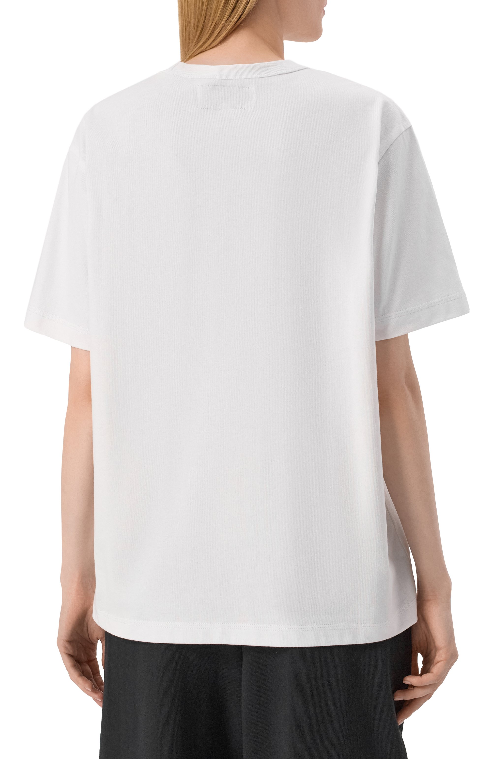 Хлопковая футболка AECA WHITE, арт. AWCMSSBDTTSST006C0.WHITE (XL), фото 4