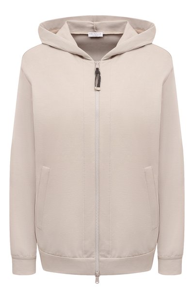Женский хлопковая толстовка BRUNELLO CUCINELLI, арт. MH827B1190