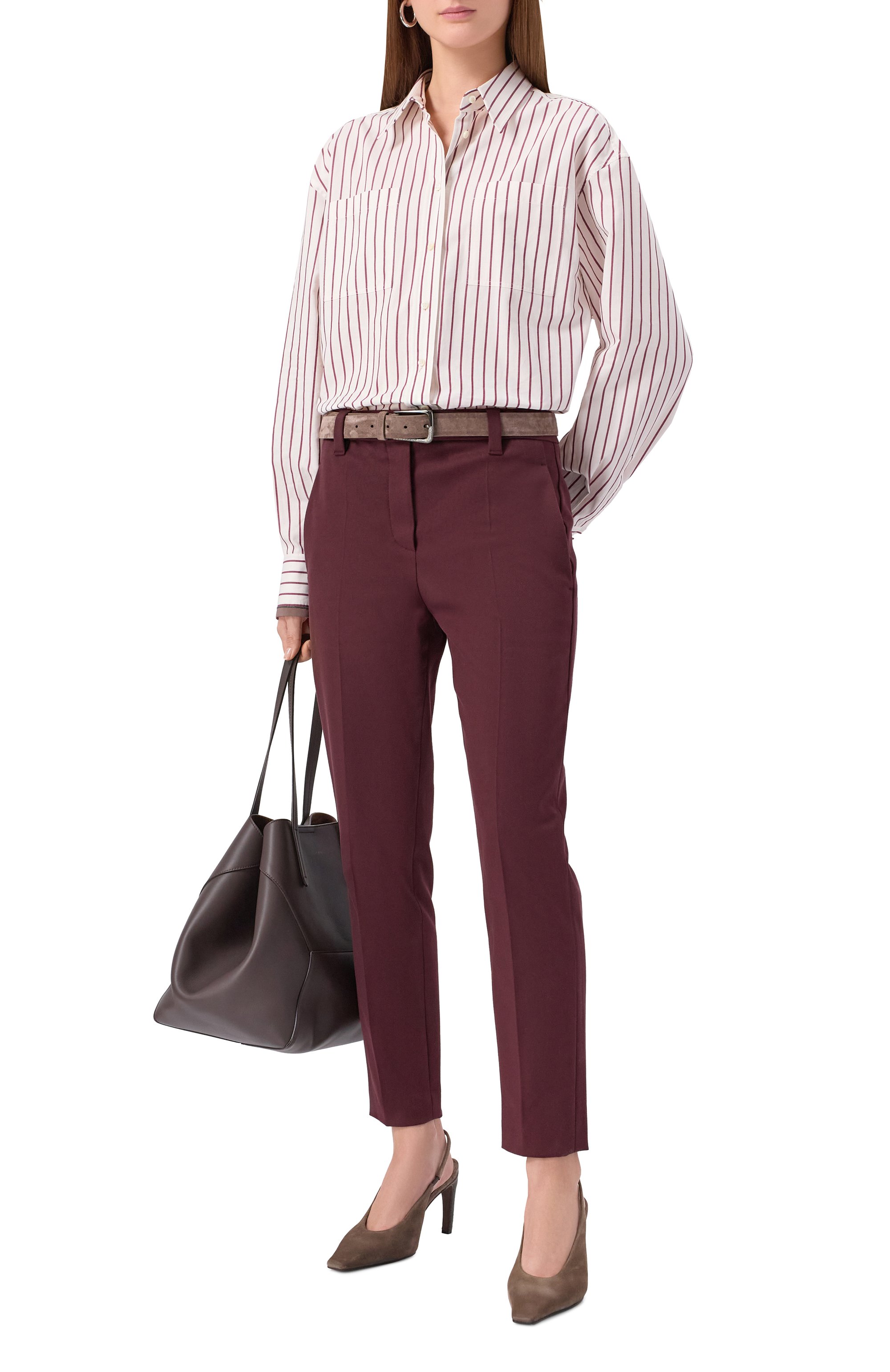 Хлопковые брюки BRUNELLO CUCINELLI, арт. MP126P8703, фото 2