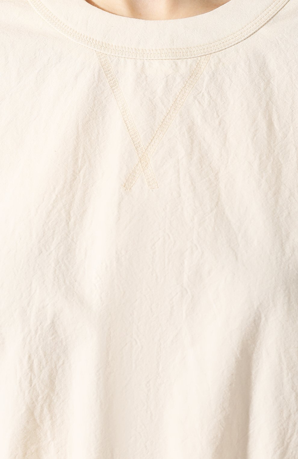 Хлопковый топ NANUSHKA кремового цвета по цене 43500 руб., арт. GUNNER_CREME_JAPANESE SHIRTING, фото 5 Хлопковый топ NANUSHKA, арт. GUNNER_CREME_JAPANESE SHIRTING, фото 5