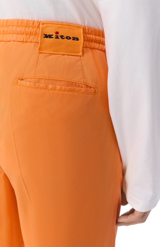 Брюки из лиоцелла Kiton UP1LACRK0609H Оранжевый  UP1LACRK0609H Фото 5