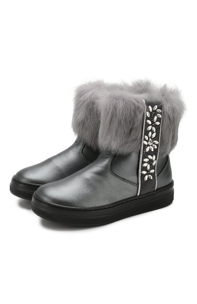 Кожаные сапоги с меховой отделкой MISSOURI, арт. 4739 A/27-30, фото 1