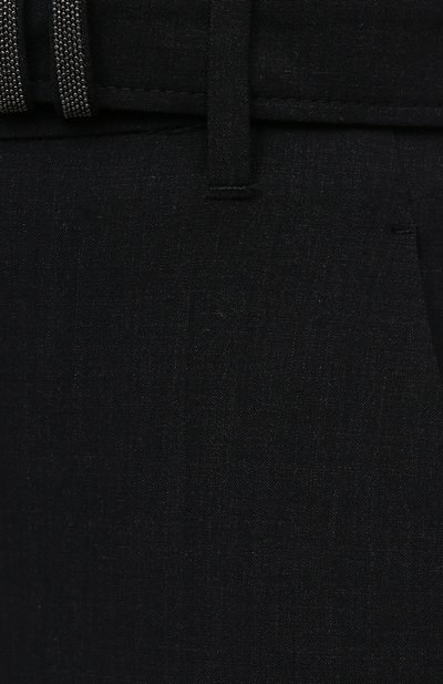 Шерстяные брюки BRUNELLO CUCINELLI темно-серого цвета по цене 112500 руб., арт. M0W07P7465, фото 5 Шерстяные брюки BRUNELLO CUCINELLI, арт. M0W07P7465, фото 5