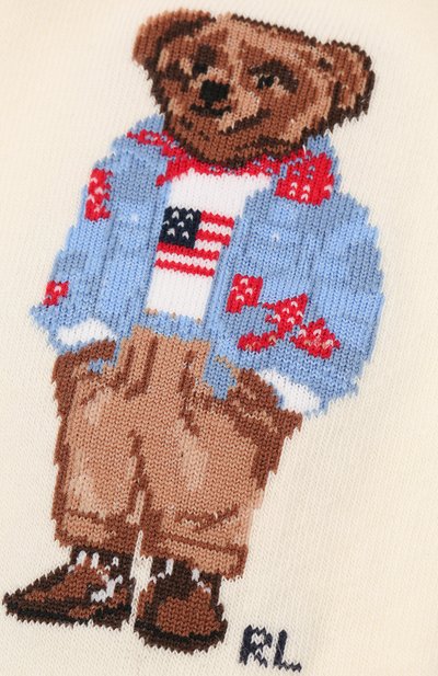 Носки POLO RALPH LAUREN кремового цвета по цене 1340 руб., арт. 455854081, фото 2 Носки POLO RALPH LAUREN, арт. 455854081, фото 2
