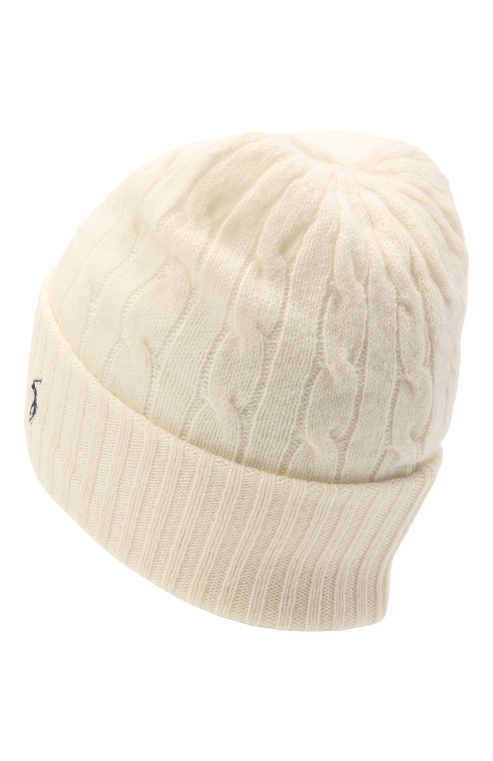 Шерстяная шапка POLO RALPH LAUREN кремового цвета по цене 6950 руб., арт. 455823039, фото 2 Шерстяная шапка POLO RALPH LAUREN, арт. 455823039, фото 2