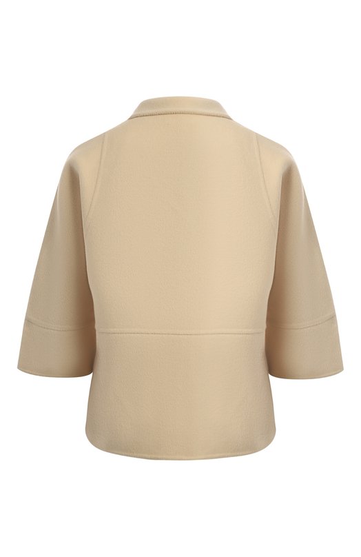 Шерстяной жакет Michael Kors Collection Бежевый, фото 2