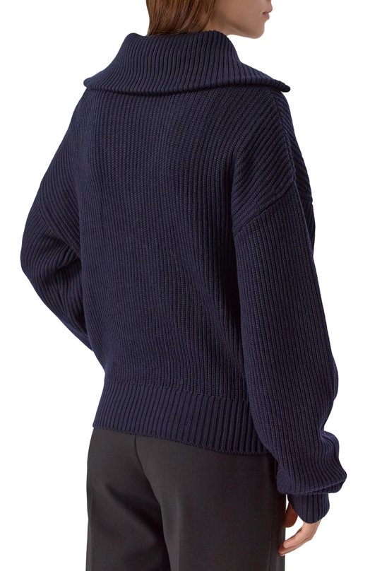 Шерстяной свитер Officine Generale W25WKNT312 Синий  W25WKNT312 Фото 4