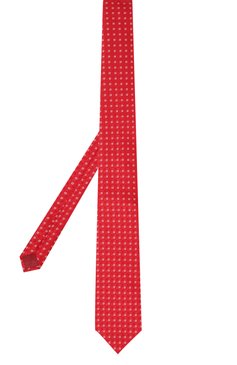 Мужской шелковый галстук BROUBACK красного цвета, арт. TIE 8CM/SS24 | Фото 3 (Материал сплава: Проставлено; Материал: Текстиль, Шелк; Нос: Не проставлено; Принт: С принтом)