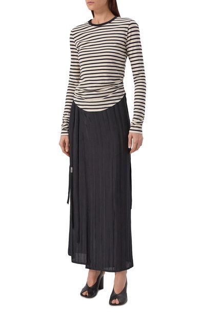 Хлопковый лонгслив ANN DEMEULEMEESTER, арт. B0012327/FA717, фото 3