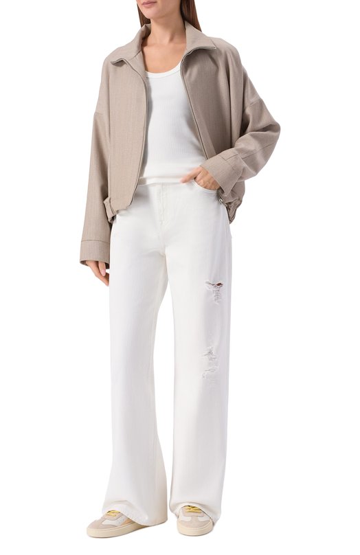 Кожаные кеды Rider Dsquared2 SNW0301/25108722 Бежевый  SNW0301/25108722 Фото 3