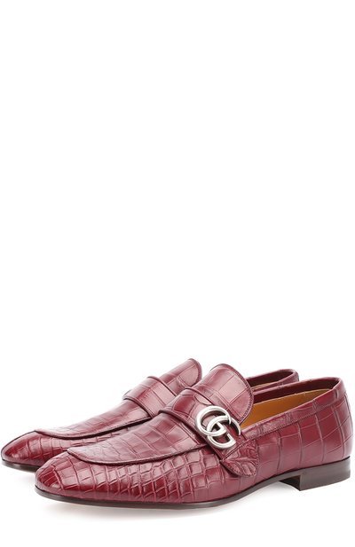 Лоферы из кожи крокодила GUCCI, арт. 450853/EC200, фото 1