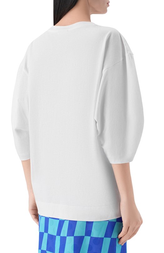 Хлопковая футболка Dries Van Noten 011107/3603 Белый  011107/3603 Фото 4