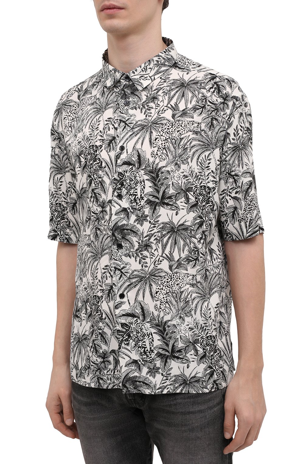 Рубашка из вискозы SAINT LAURENT, арт. 601070/Y2C23, фото 3