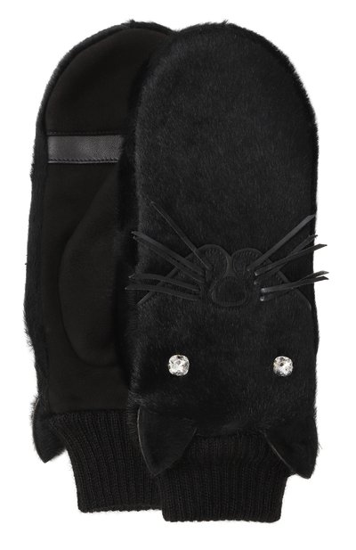 Женские кожаные варежки AGNELLE, арт. GRRRMF/S