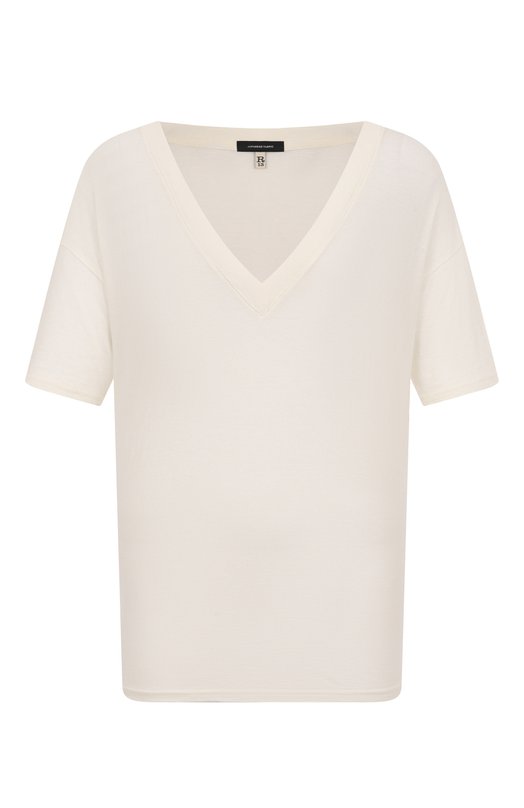 Хлопковая футболка R13 R13WK143-001AZ Кремовый R13WK143-001AZ