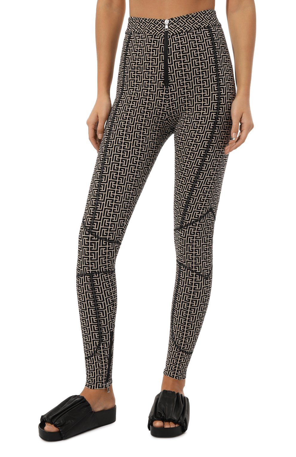 Хлопковые легинсы BALMAIN, арт. AF10C030JD57, фото 3